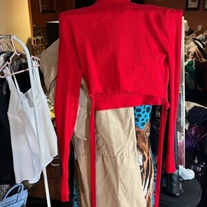 Trutle Neck Crop And Cargo Pants